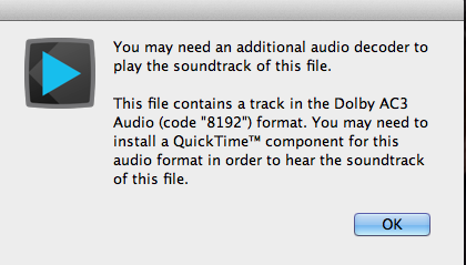 dolby ac3 codec quicktime component